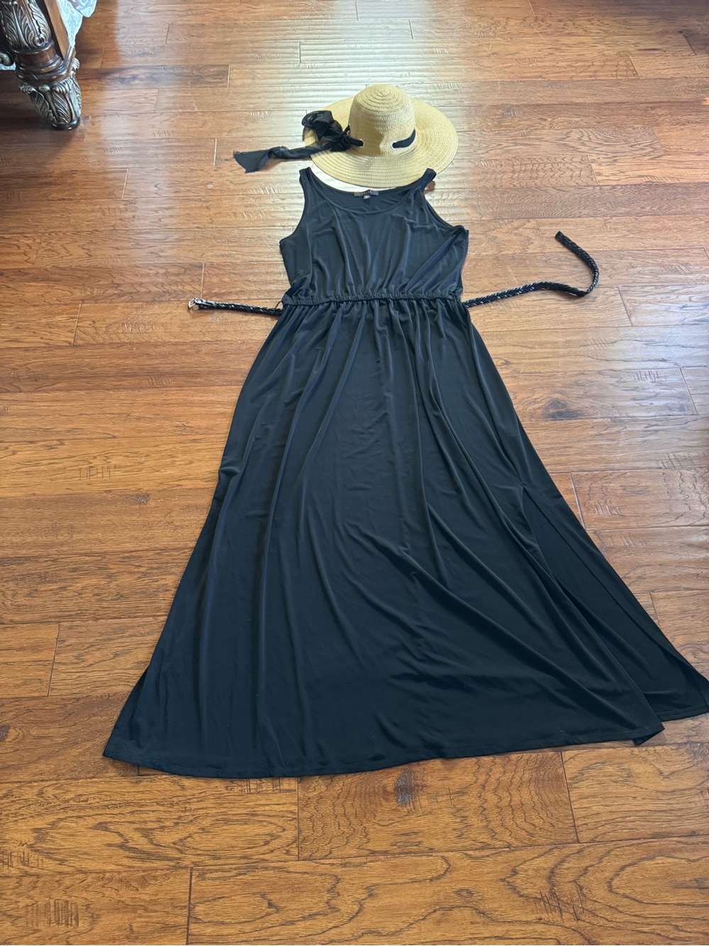 Fever Sleeveless Black Maxi‎ Dress